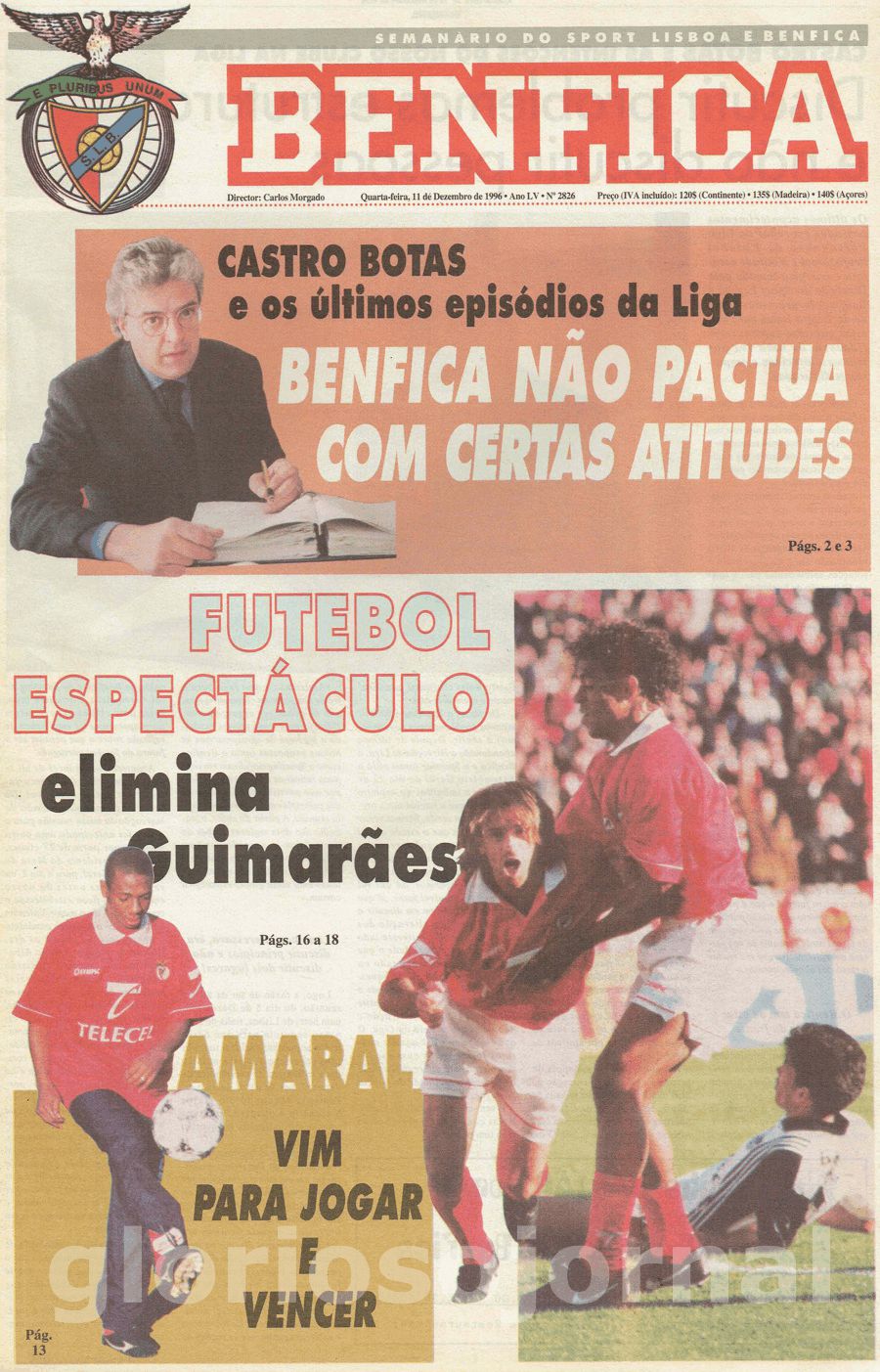 jornal o benfica 2826 1996-12-11